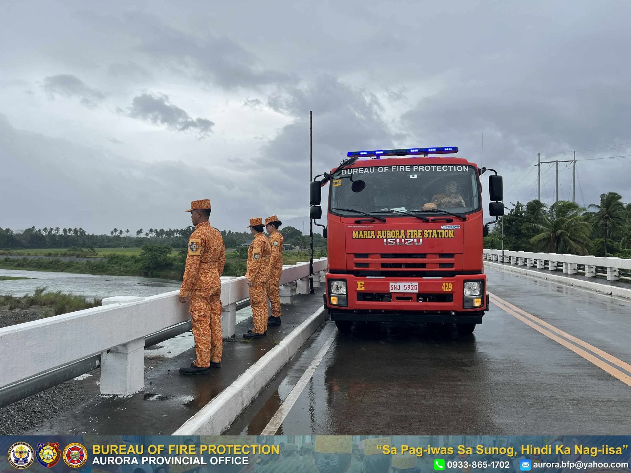 BFP Aurora conducts roving ops ahead 'Paolo'