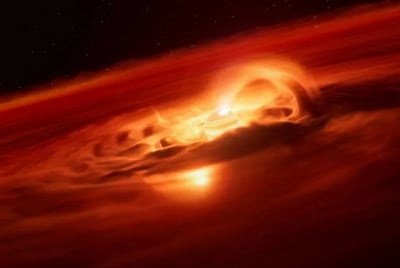‘Rogue’ planet guzzling matter like a star