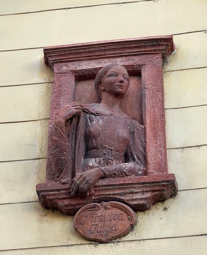 The relief of Julija Primic, the unrequited love of France Prešeren.