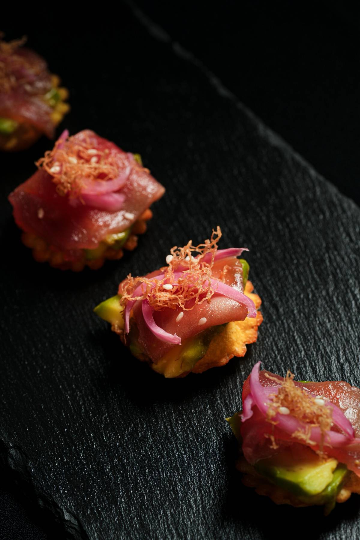 Beef Tartare Tart.