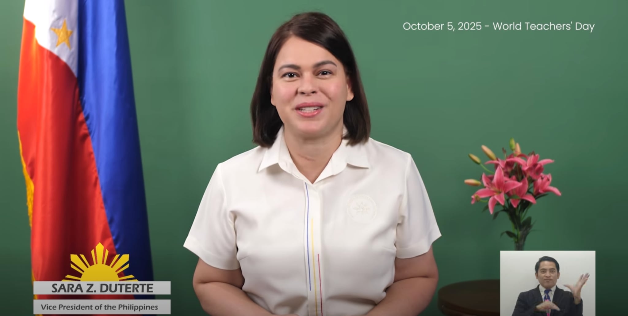 Sara honors teachers on World Teachers’ Day