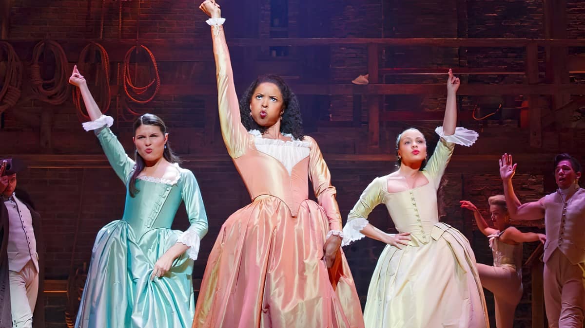 Renee Elise Goldsberry, Phillipa Soo and Jasmine Cephas Jones.