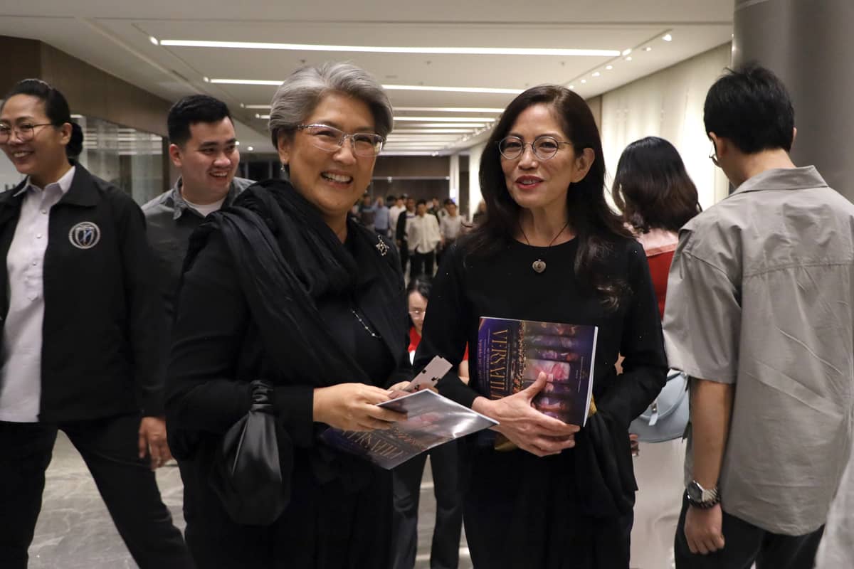 Irene Marcos Araneta and pianist Cecile Licad.