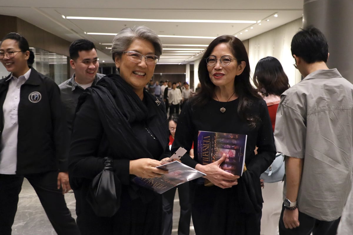Irene Marcos Araneta and pianist Cecile Licad.