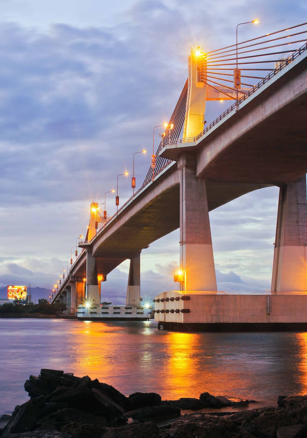 The cable-stayed Marcelo Fernan Bridge in Metro Cebu.
