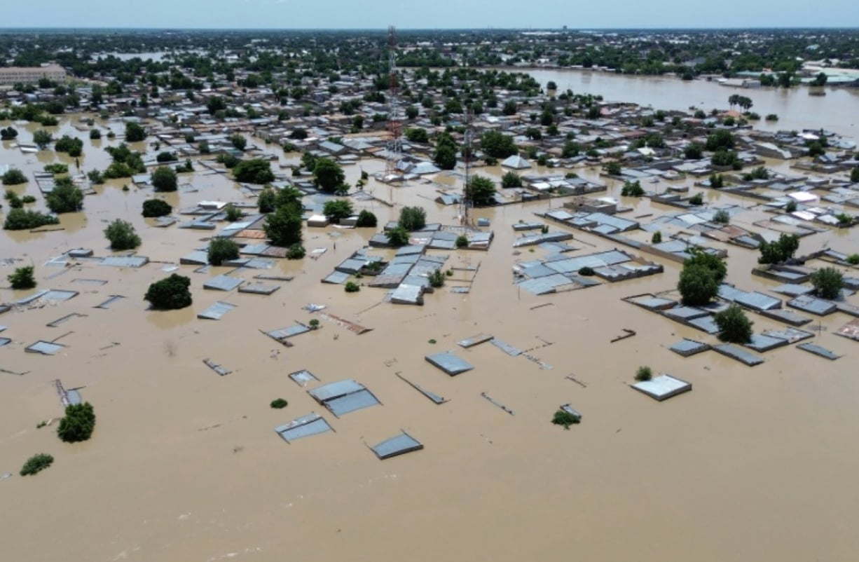 Nigeria flood survivors 
left high and dry
