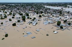 Nigeria flood survivors
left high and dry