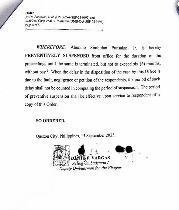 Ombudsman suspends San Simon mayor anew over extortion case
