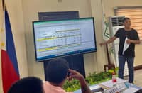 NAFTAC President Bernard Vicente discusses their updated expenses on Virginia tobacco growing during the tobacco pre- tripartite forum in Candon City on September 11, 2025.