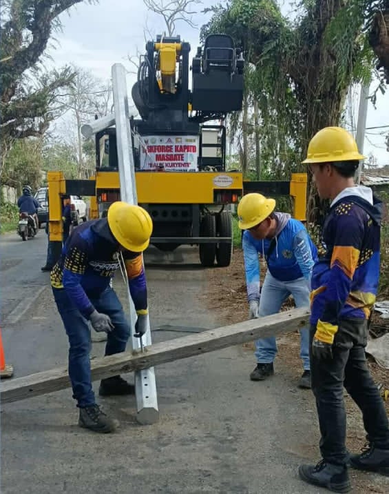 Power back in 24 Masbate barangays after 'Opong'
