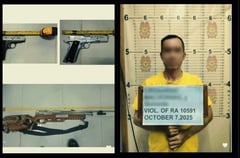 Central Luzon police seize high-powered guns, arrest tanod for illegal arms sale