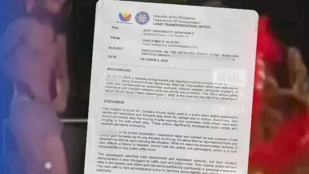 LTO-6 slaps lifetime ban on men in viral tricycle stunt