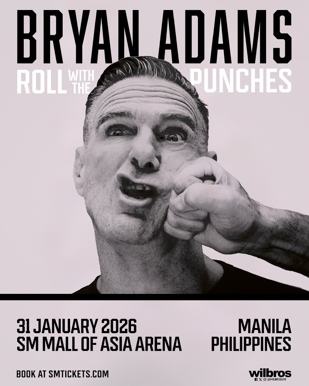 Bryan Adams to 'Roll With The Punches' in Manila