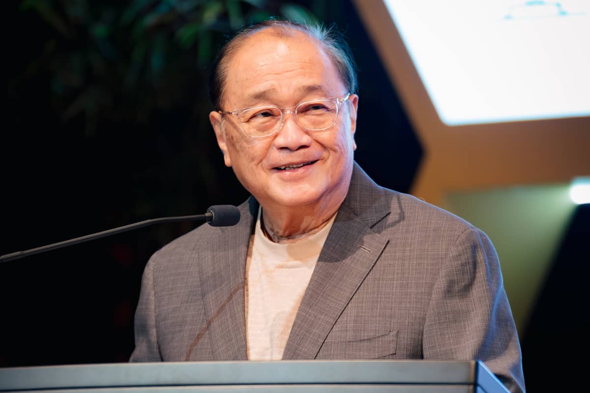 A future powered by purpose. Meralco chairman Manuel V. Pangilinan delivers his welcome remarks at the Horizons Summit, calling for a sustainable One Meralco by 2050 — and a future powered by purpose.