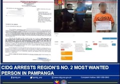 CIDG nabs region's no. 2 most wanted in Pampanga
