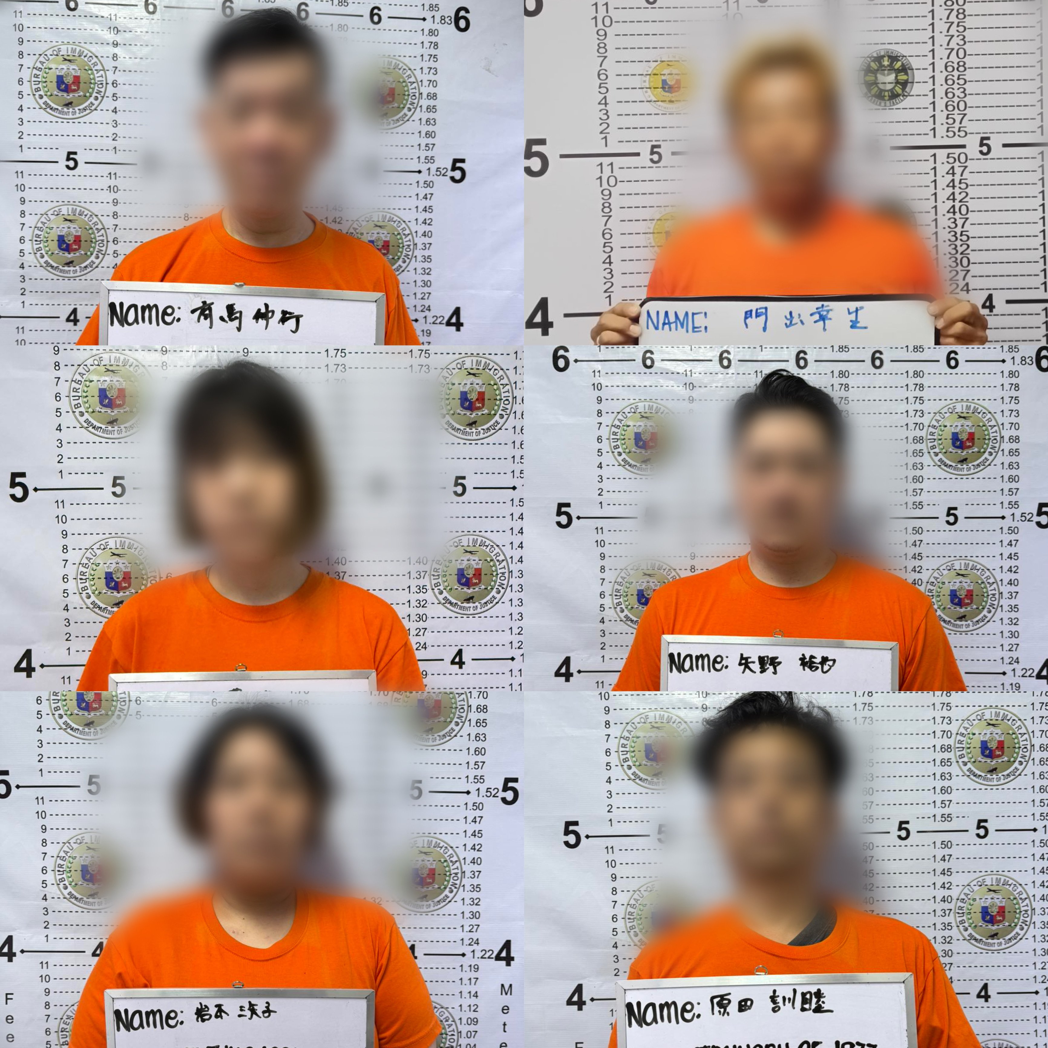 Six Japanese fugitives nabbed in Bulacan, Quezon