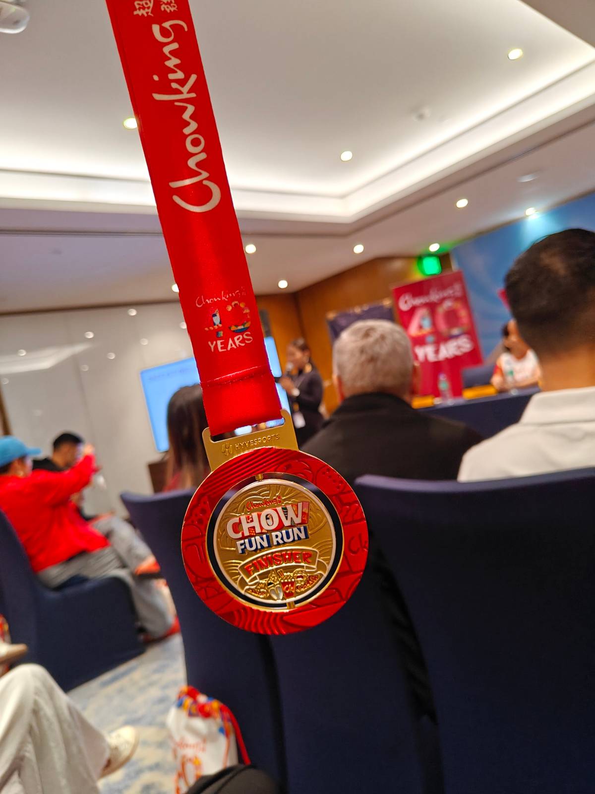 FINISH strong and take home your Chow Fun Run medal.