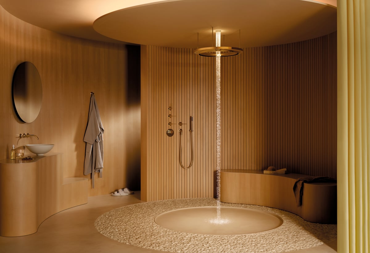 Inspired by the brilliance of a crystal chandelier is Aquahalo.