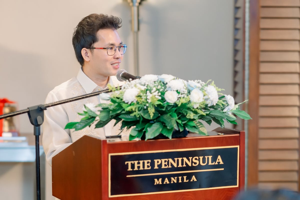 NGUYEN Van Thanh, GSM Global general director, speaks about the close collaboration between Green GSM and the Philippines during the signing ceremony at The Peninsula Manila.