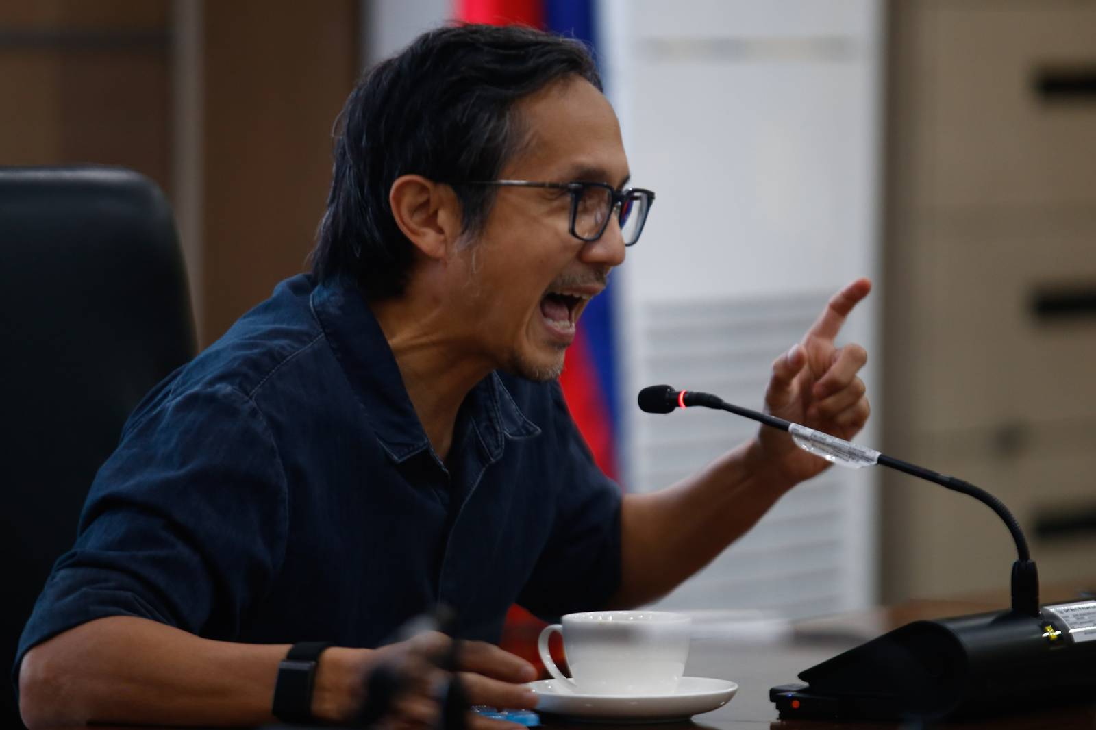 Public Works and Highways Secretary Vince Dizon announces the reforms he introduces at the agency during a press briefing at the DPWH head office on 10 October 2025. These include an indefinite suspension of reblocking projects, stricter guidelines on flood control projects and drainage slope protection projects, and citizen participatory audits.