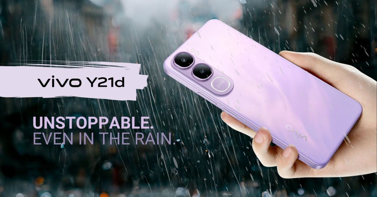 vivo Y21d: Toughest smartphone for rainy days