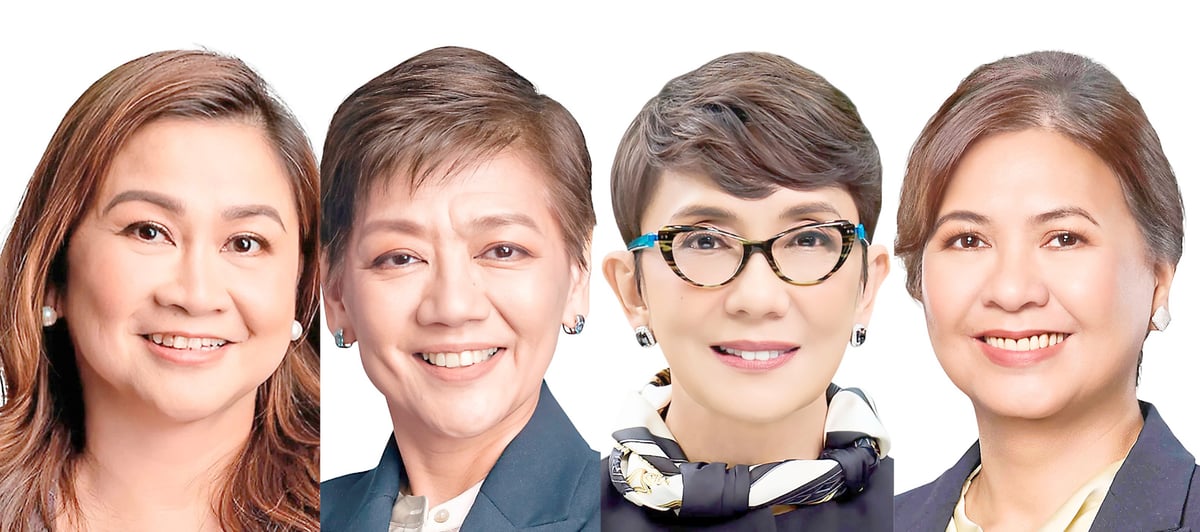 Lady aces Along with Ana Maria Aboitiz-Delgado, president and CEO of UnionBank of the Philippines (main photo below), the other Filipinas in The Most Powerful Women Asia ranking of Fortune Magazine are (from left) Martha Sazon, president and chief executive officer of Mynt (GCash); Anna Ma. Margarita Bautista Dy, president and chief executive officer of Ayala Land Inc., Lynette Ortiz, president and chief executive officer of Land Bank of the Philippines; and Lourdes Gutierrez-Alfonso, president of Megaworld Corp.