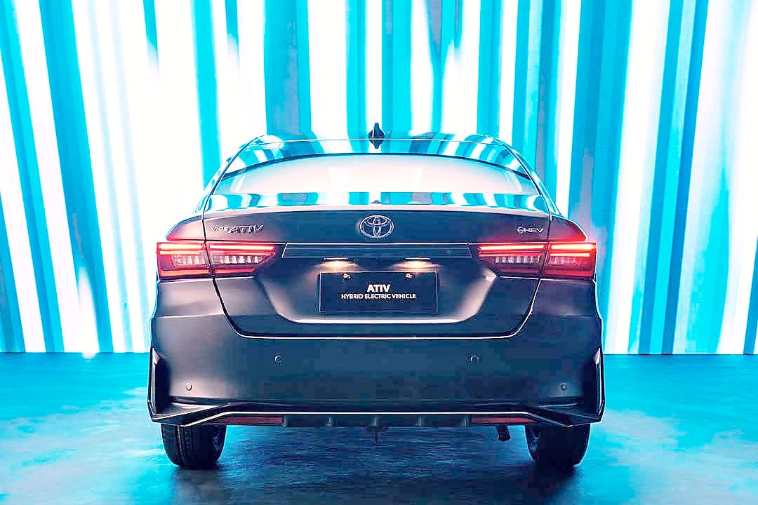 REAR styling is accentuated by slim LED lamps and sequential turn signals for the hybrid variant.