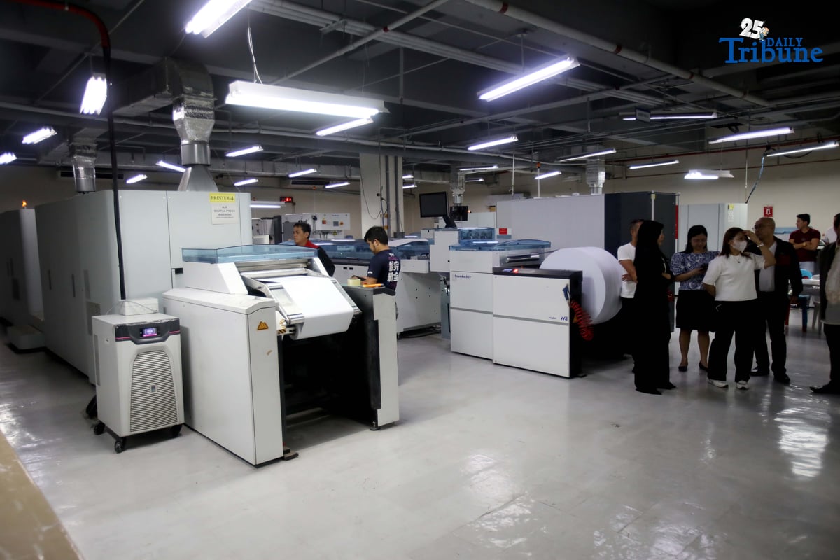 (October 13 2025) National Printing Office NPO personnel conduct a calibration process of printing machines which is the first process before the printing of the actual ballots for the Barangay and Sangguniang Kabataan Elections BSKE at the NPO in Quezon City on Monday October 13 2025. Photo/Analy Labor