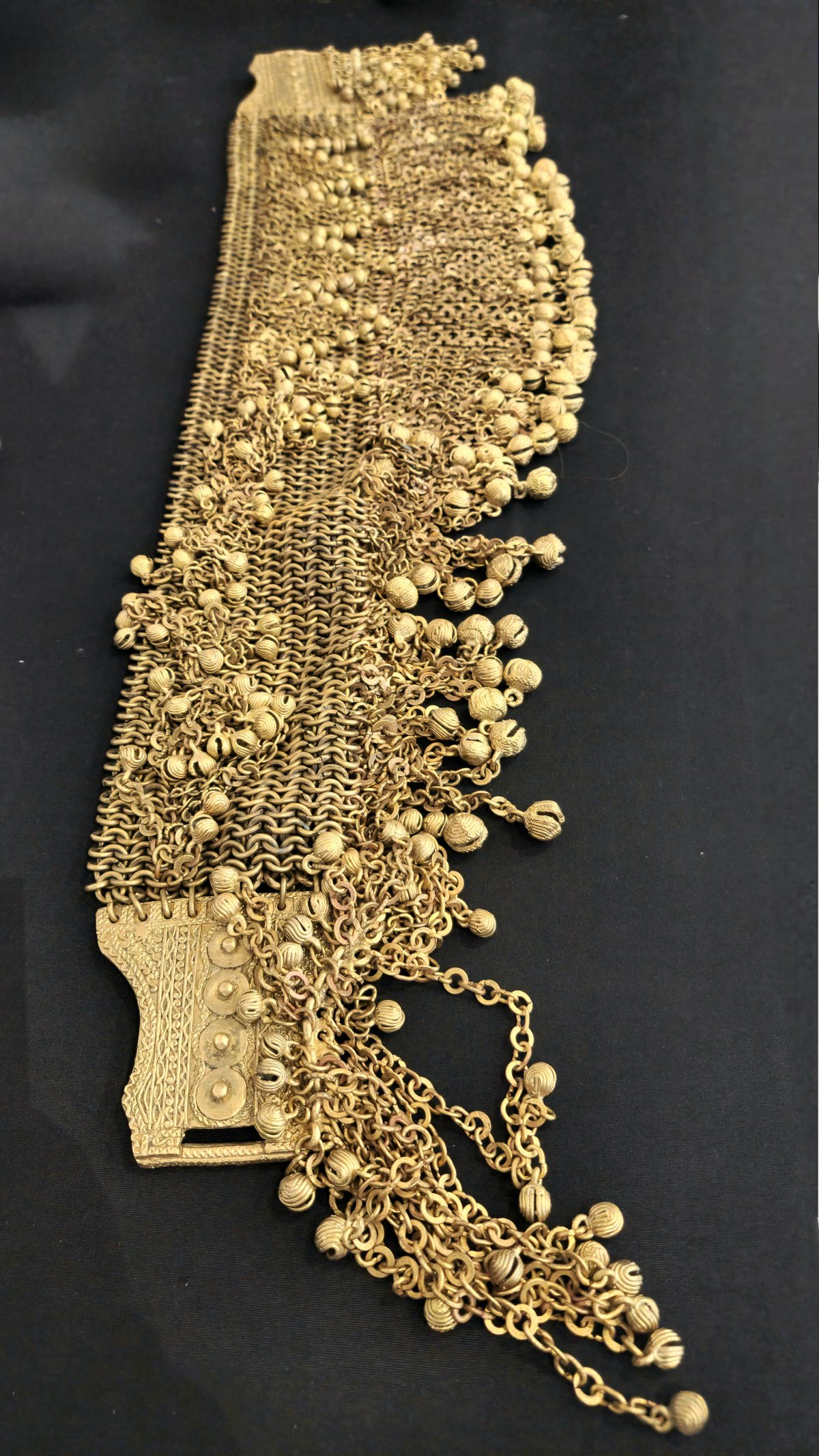 Tboli brass belt crafted by Tboli brass caster and Manlilikha ng Bayan Bundos Fara.