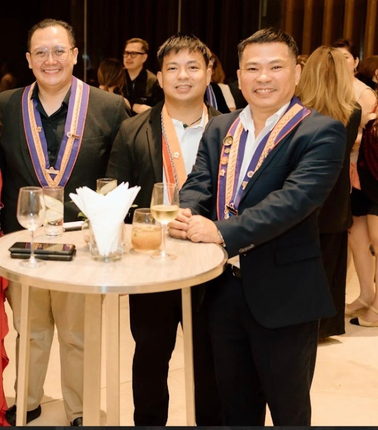 Savoy Hotel’s GM Josef Chiongbian, executive chef Coke Semblante, and Joward Tongco.