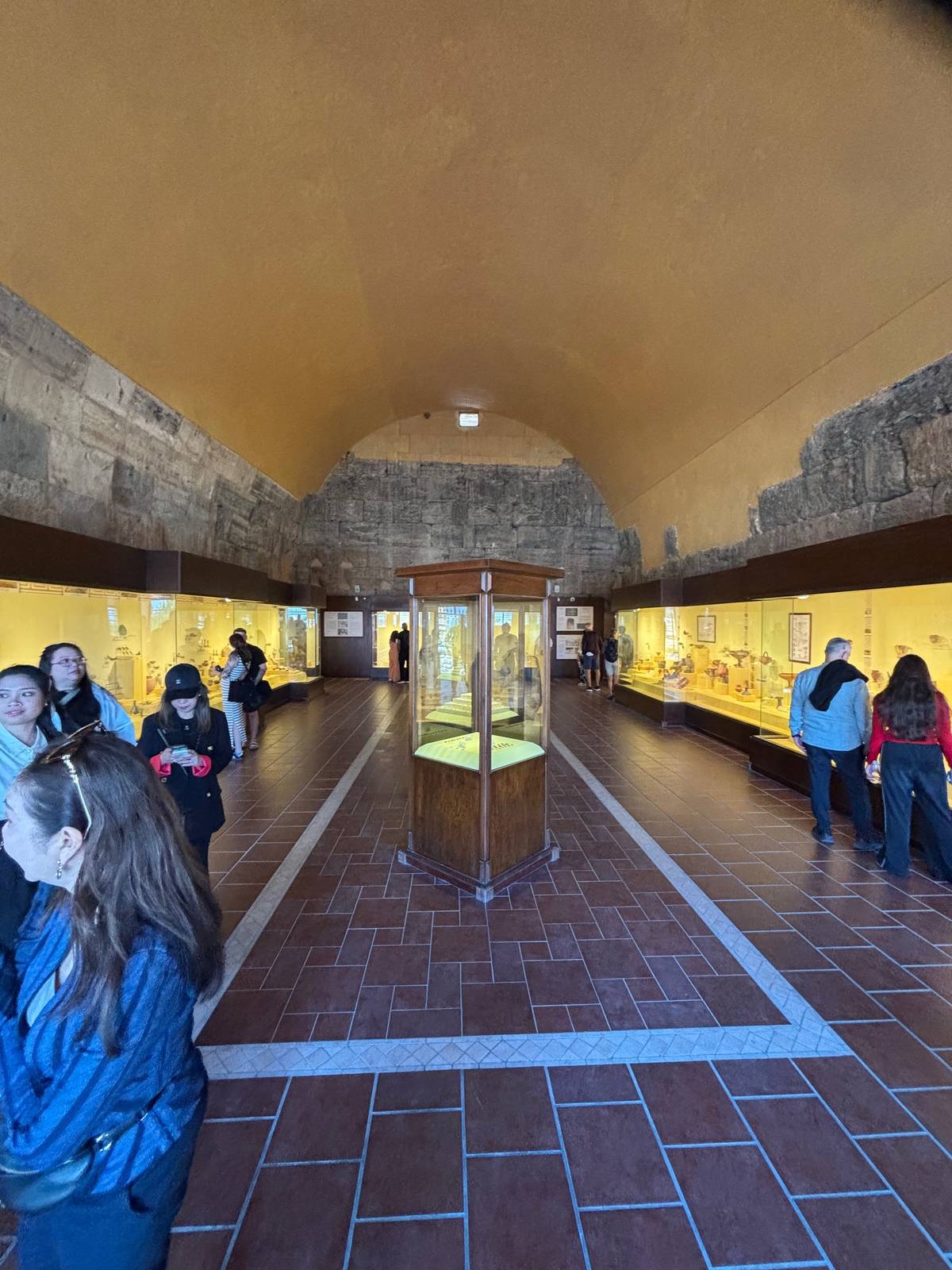 Inside the museum are excavated artifacts from the ancient city in Hierapolis.