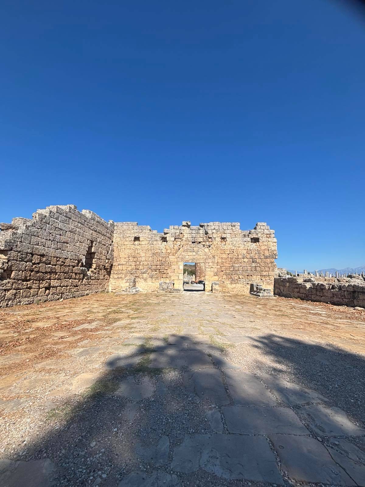The birthplace of Greek mathematician Apollonius, Perge was an important place in the ancient times. Its ruins today show what could be referred to as the ‘first mall,’ which is the agora (market or meeting place for socialization) designed in a different way from other agoras in that era.