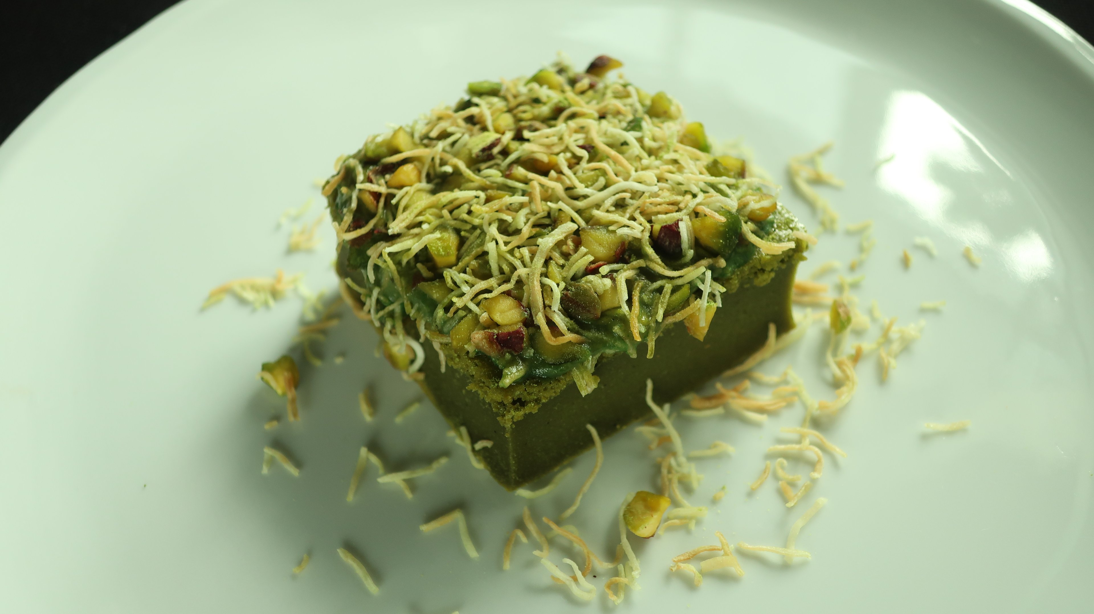 Matcha Butter Mochi.