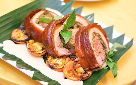 Umami Lechon Belly Roll by Chef Princess Anne Uy.