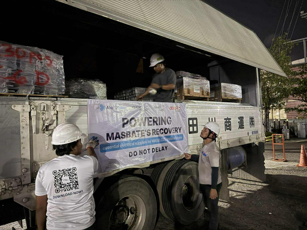 AboitizPower units donate P1.7M in equipment for power restoration in storm-hit Masbate