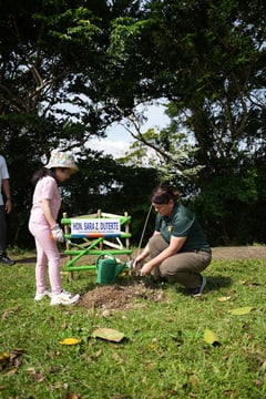 Sara Duterte leads tree planting in Zamboanga