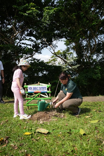 Sara Duterte leads tree planting in Zamboanga