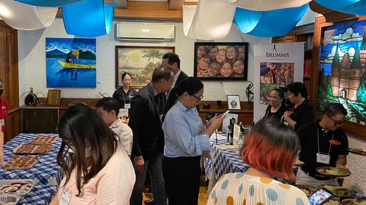 MEMBERS of the press and German-Philippine Chamber of Commerce and Industry Inc. (GPCCI) partake in German cuisine following the press event announcing the ‘Mabuhay Germany 2025: In High Spirits’ trade fair.