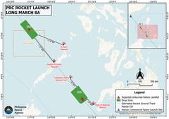 PhilSA warns of rocket debris near Palawan