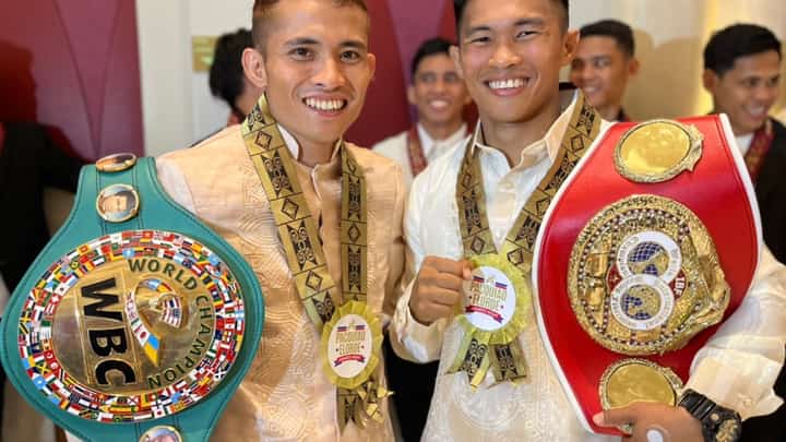 The upcoming fights of Filipino world champions Melvin Jerusalem (left) and Pedro Taduran are on the viewing list of Puerto Rican two-belt titleholder Oscar Collazo.