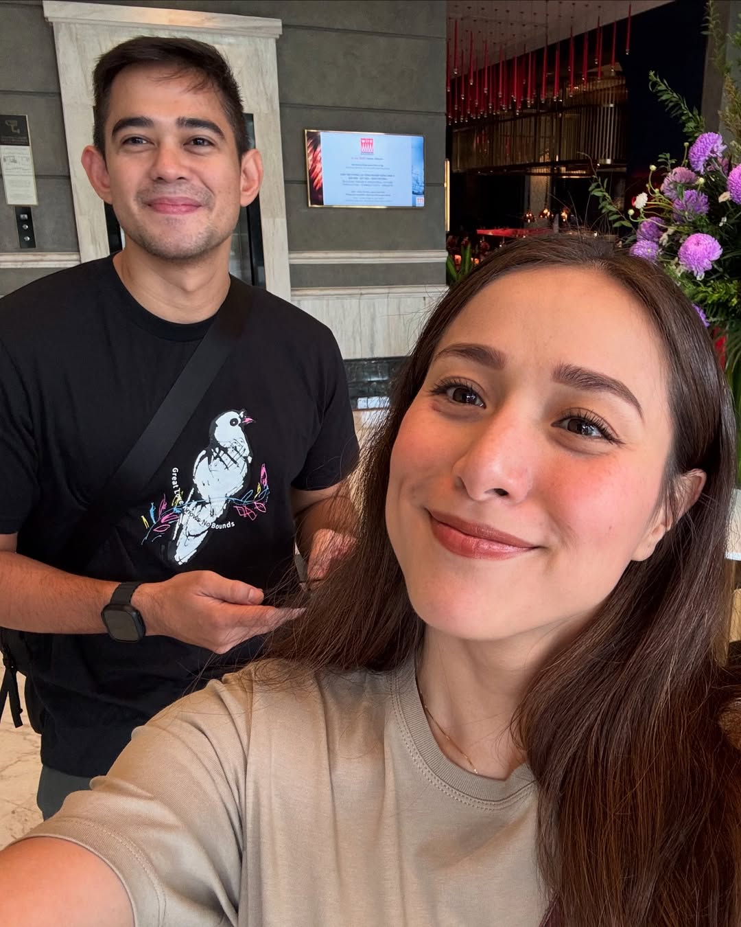Gio Tingson and Christine Reyes.