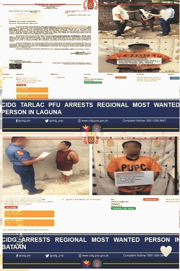 CIDG nabs two regional most-wanted persons in Central Luzon