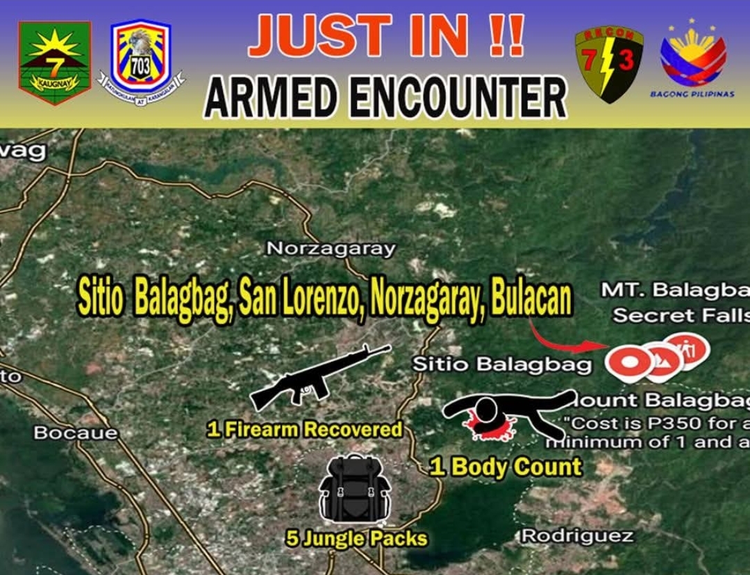 Army Troops Clash With Insurgents in Bulacan; One Killed