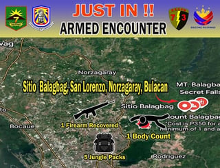 Army Troops Clash With Insurgents in Bulacan; One Killed