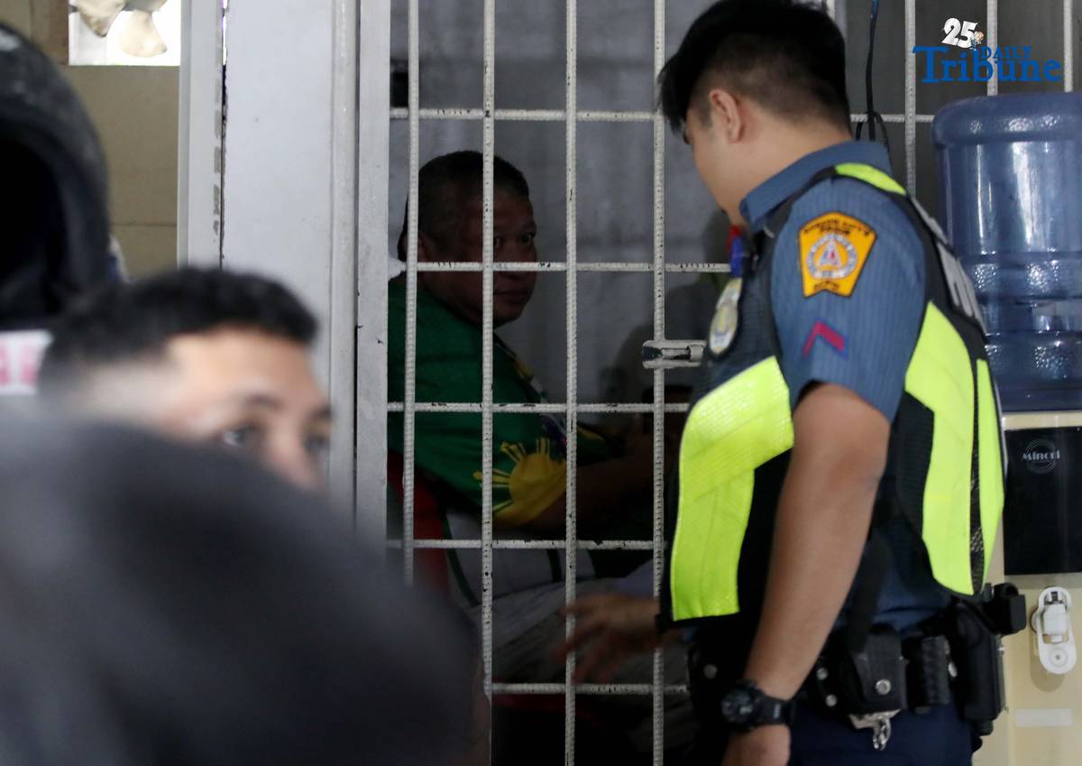 (October 17 2025) Authorities from traffic sector 5 in Quezon City, interrogated the suspect driver of the SUV who run over to the motorcycles resulting to the injured more than 10 riders and one on a critical conditionl, along Commonwealth Avenue in Quezon City on Friday, October 17, 2025. Photo/Analy Labor