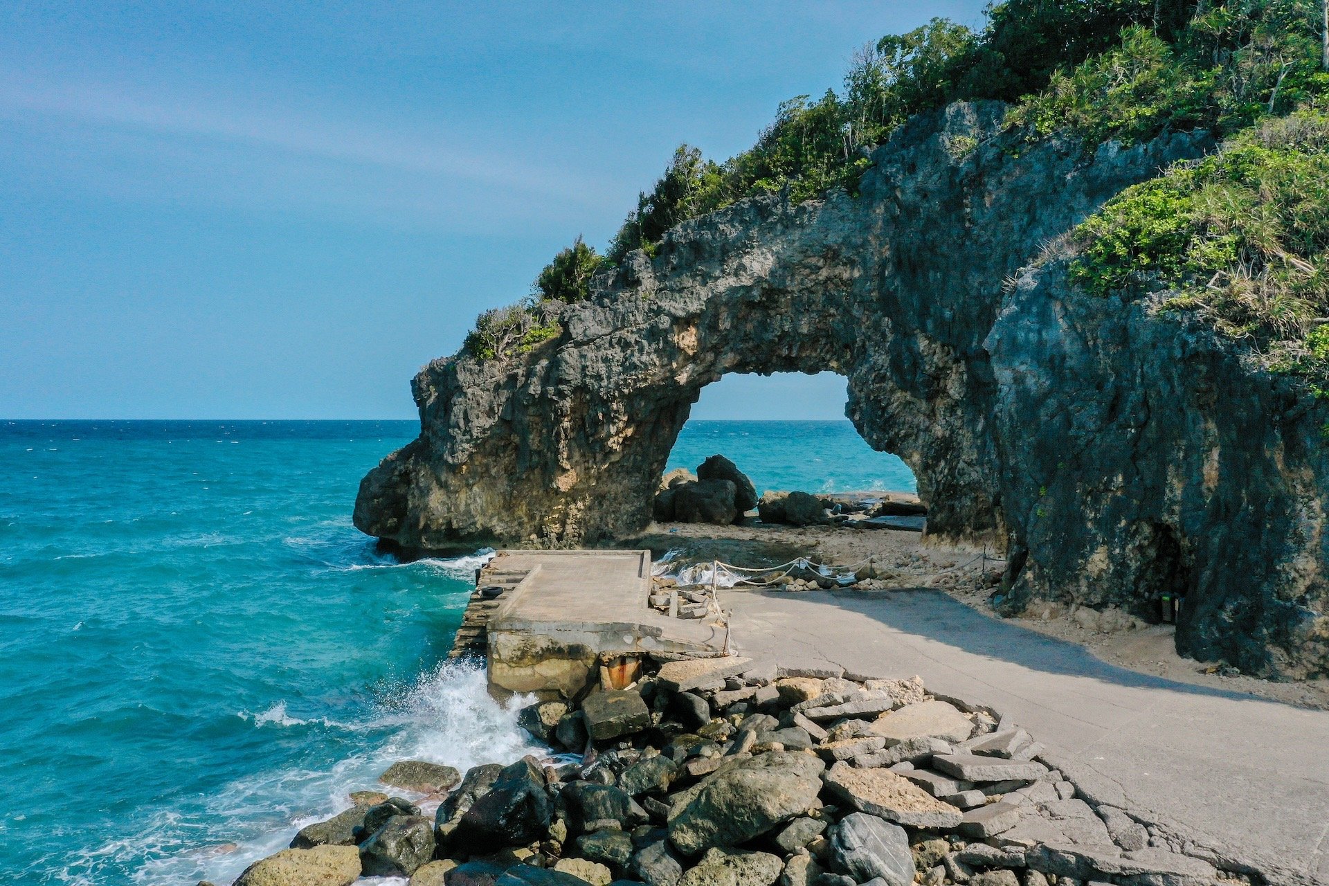 ONE of the islands’ picturesque coves.