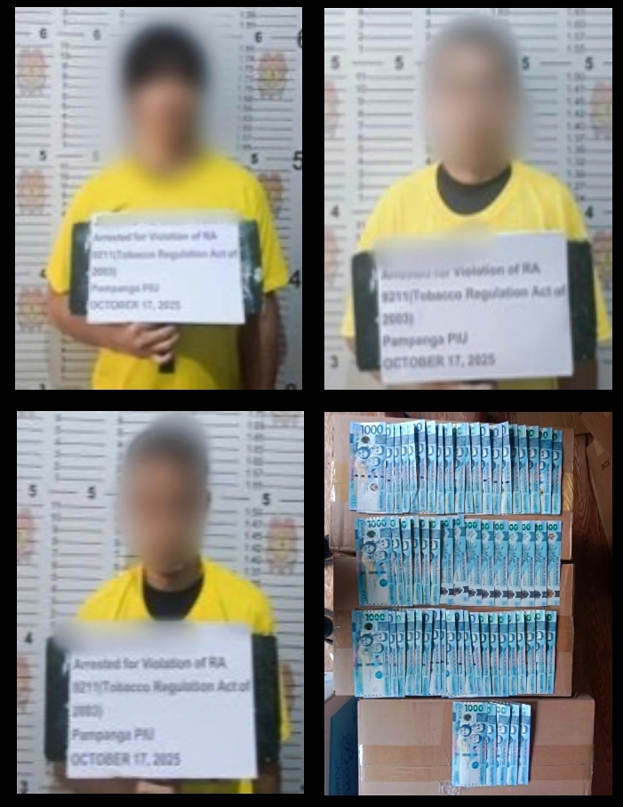 Chinese Nationals arrested for illegal Tobacco trade in Pampanga