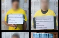 TOBACCO BUST | Chinese nationals arrested in Pampanga for violating RA 9211 (Tobacco Regulation Act). Pampanga PIU, October 17, 2025.| Franco Regala