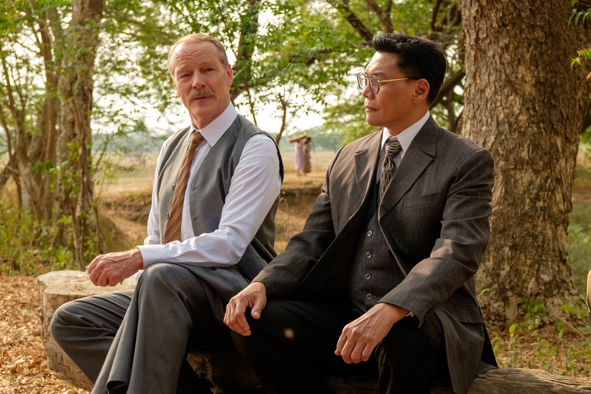 Iain Glen and Mon Confiado in the historical film ‘Quezon.’