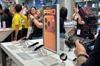 CUSTOMERS check out Apple’s newly launched iPhone 17 series at the Abenson–Bulacan branch in WalterMart Sta. Maria, Bulacan, during the midnight unveiling on 17 October. Home Credit Philippines offers the latest models for as low as P61 per day with 0 percent interest for up to 24 months.